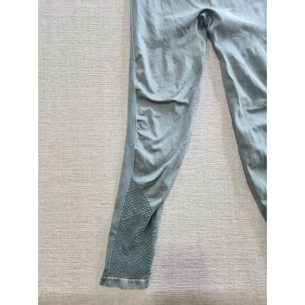 Fabletics High Waisted Seamless Leggings Womens Small Gray Ribbed Texture Detail - Picture 7 of 12